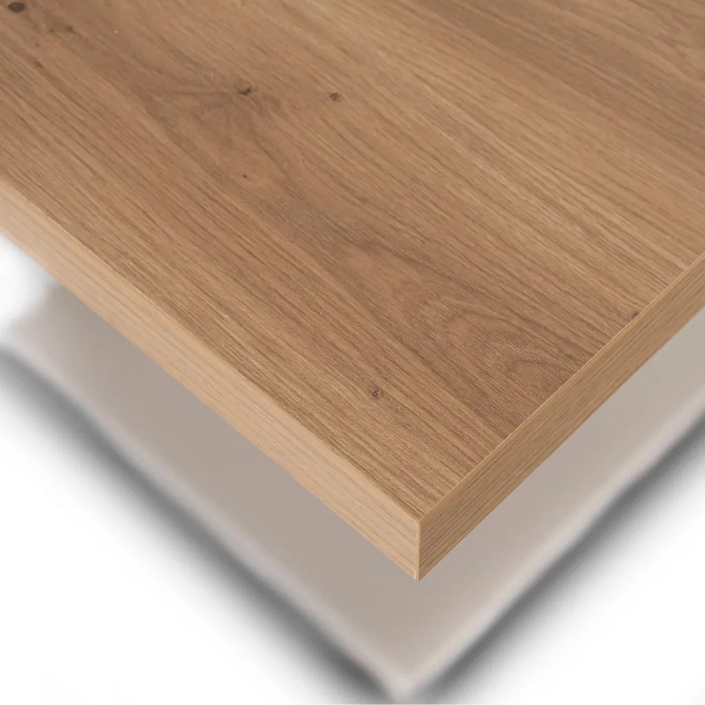 Modern bővíthető étkezőasztal CLARK 120–160 cm artisan tölgy kasmír