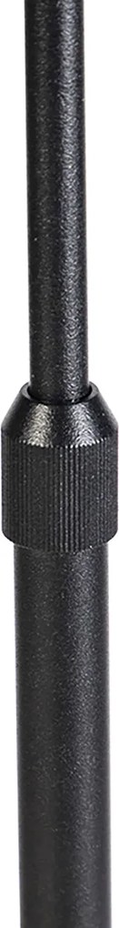 Állólámpa fekete állítható árnyékolóval világosbarna 50 cm - Parte