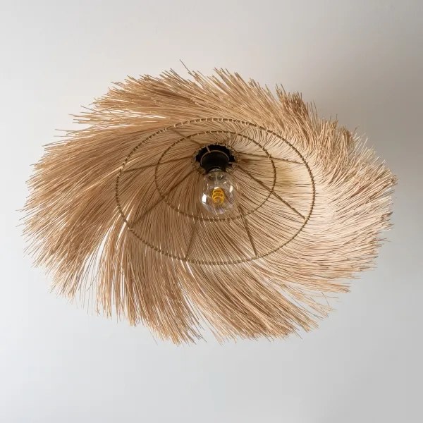 Brilagi - LED felületre szerelt csillár CERIA BOHO 1xE27/40W/230V átmérő 100 cm rattan