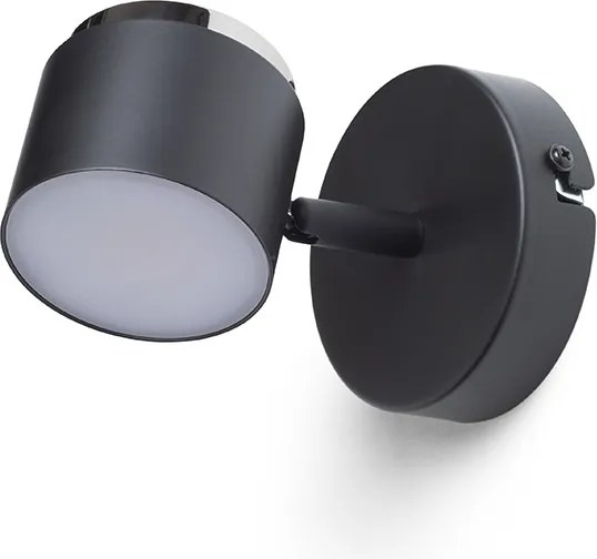 RENDL NOVA I fali lámpa fekete króm/opálakril 230V LED 4.2W 3000K