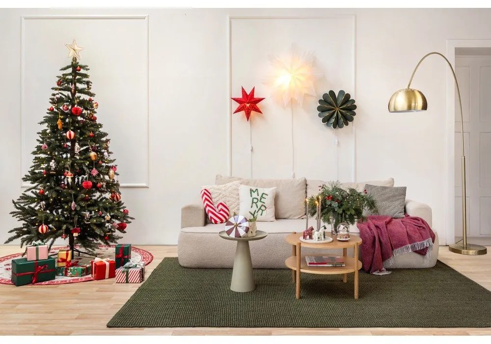 Karácsonyi mintás díszpárna 50x30 cm Candy Cane – Catherine Lansfield