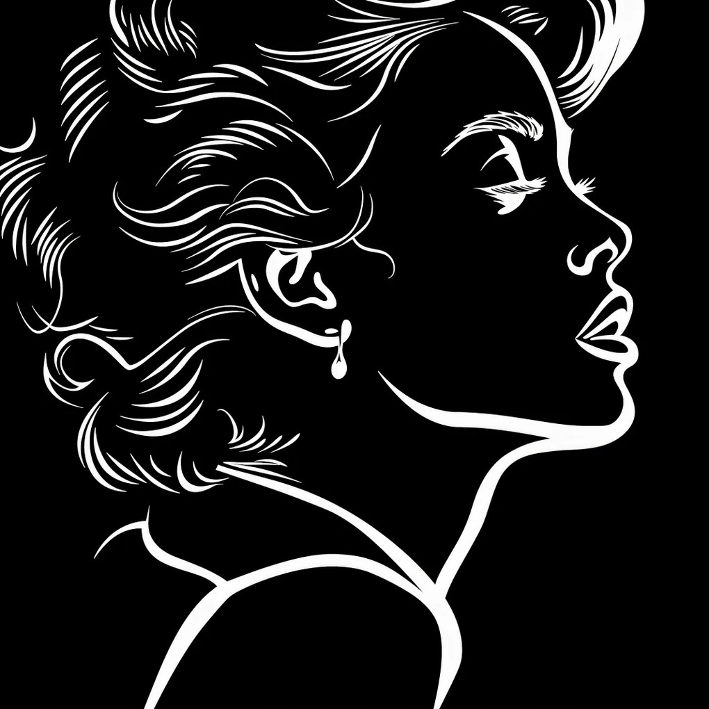 Poszter 60x60cm Monokróm Flesh