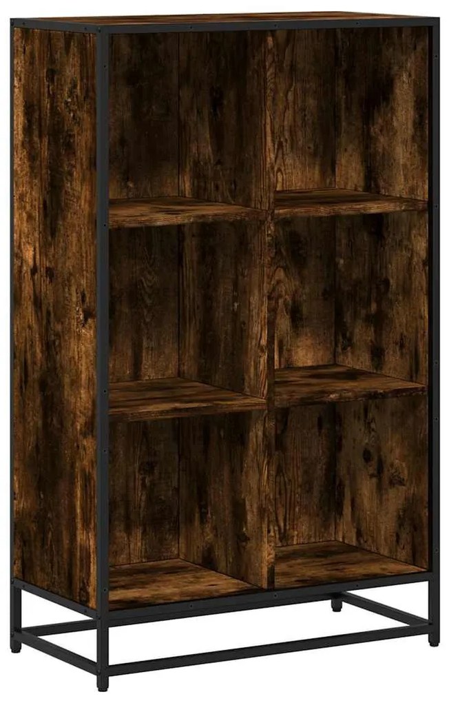 Könyves szekrény füstölt tölgy 65,5x33x107,5 cm Gépelt fa