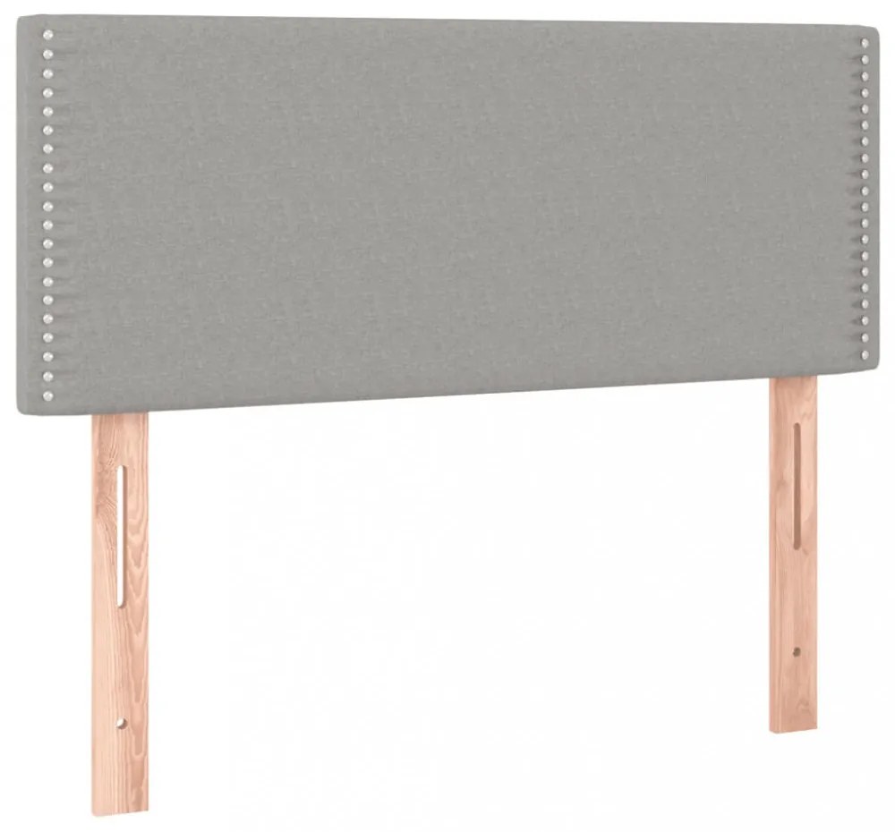 világosszürke szövet LED-es fejtámla 80 x 5 x 78/88 cm