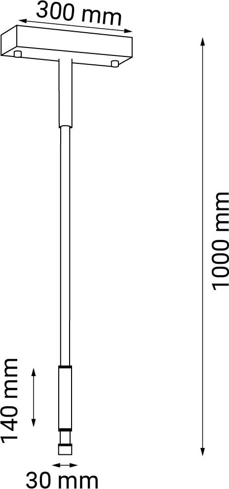 ANTIGO 9070 ALHA Modern Led Függesztett Lámpa Fekete LED IP20