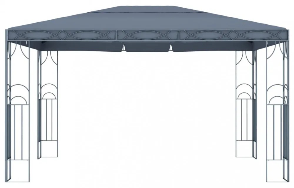 antracitszürke pavilon 400 x 300 cm