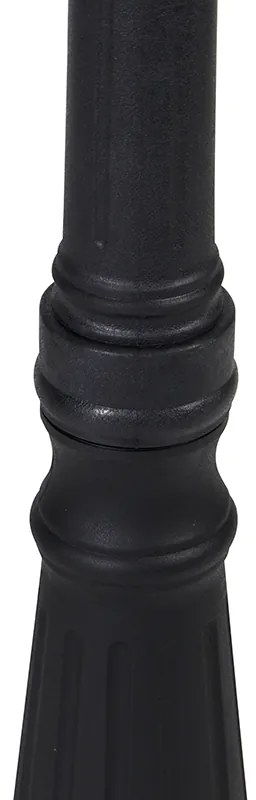 Klasszikus kültéri lámpás fekete 3-lámpás IP44 - New Haven