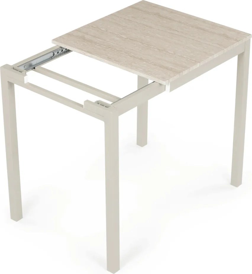 Étkezőasztal bővíthető 60–90 × 60 cm melamin travertin GDT-206 TRV