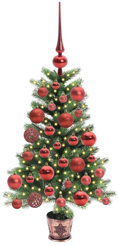 Karácsonyfa 150 LED-del állvánnyal Zöld 65 cm PE