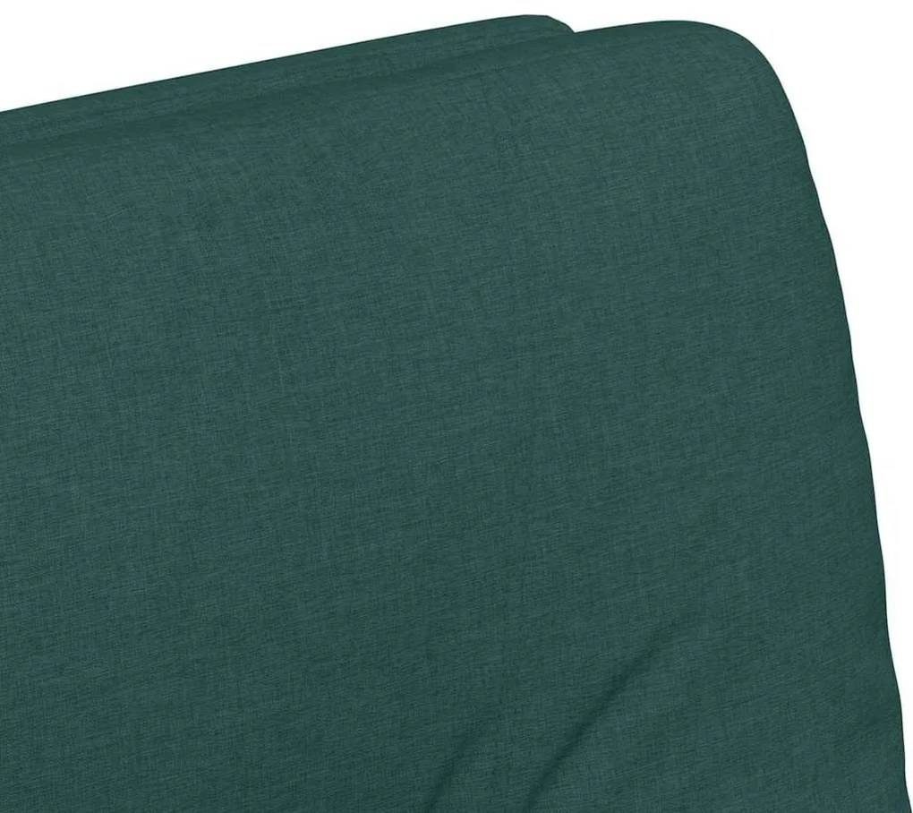 Kerekes Étkező Székek 2 pcs Sötétzöld 57 x 67 x 95 cm szövet