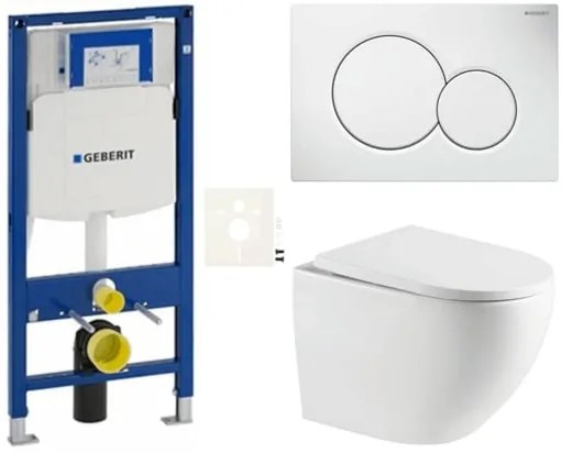 Geberit fali WC szett előtétfalas szereléshez + SAT WC SIKOGESTOR67S01