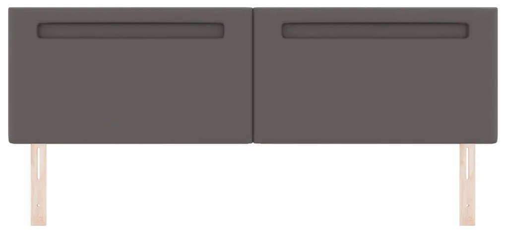 Fejtámla LED -es lámpákkal Falra szerelhető Szürke 180 cm PVC