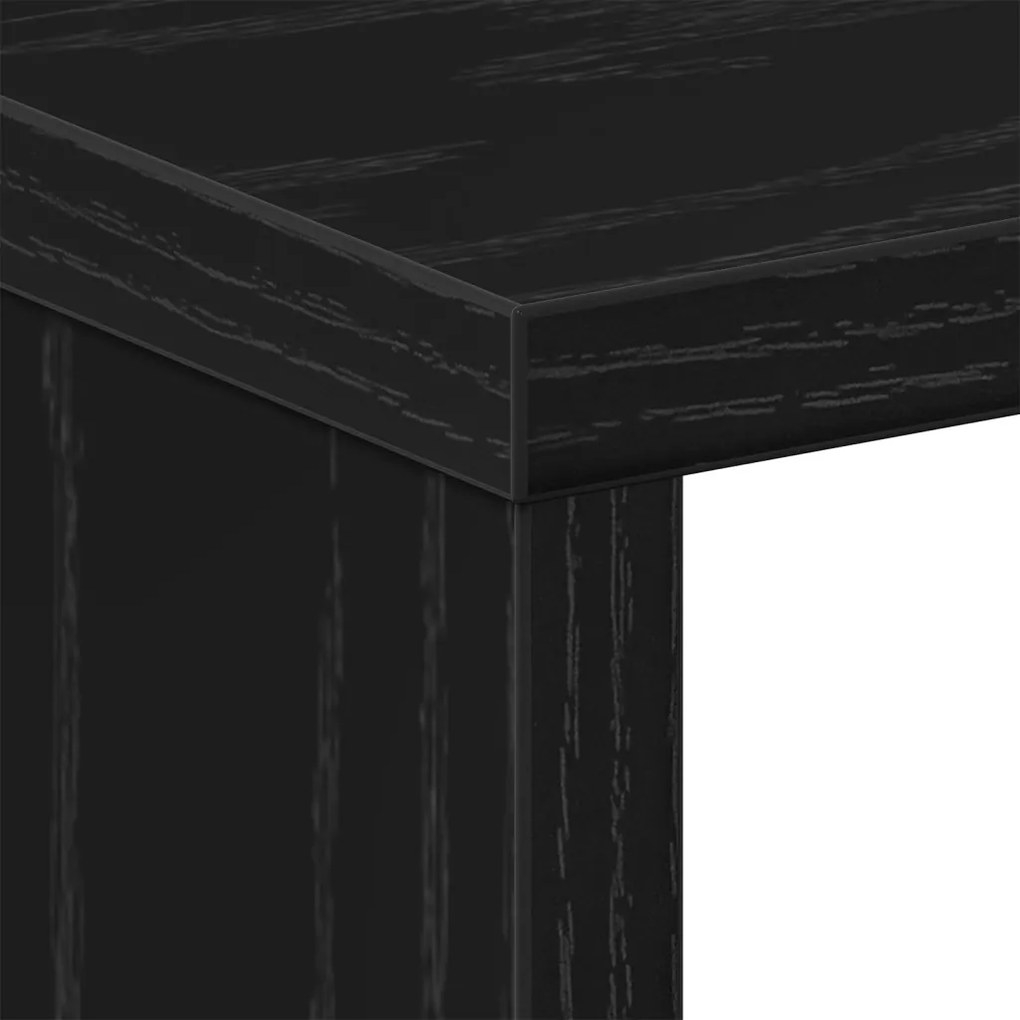 Éjjeli asztal Fekete tölgy 50x30x51,5 cm Műanyag