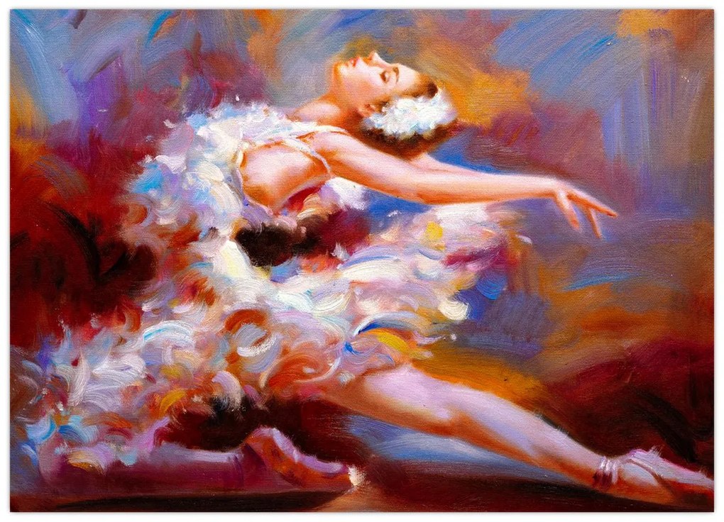 Kép - Balerina, festmény (70x50 cm)