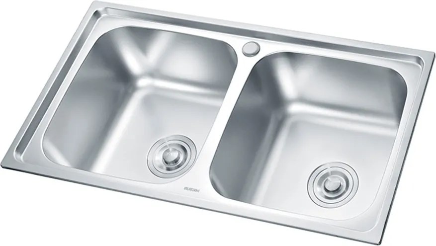 Nago szögletes két medencés rozsdamentes mosogató