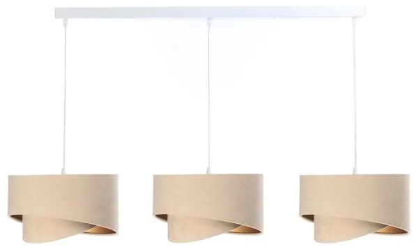 Csillár zsinóron GALAXY 3xE27/60W/230V bézs/arany