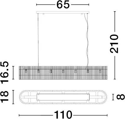 Függeszték Fekete BAROK NOVA LUCE 9006057