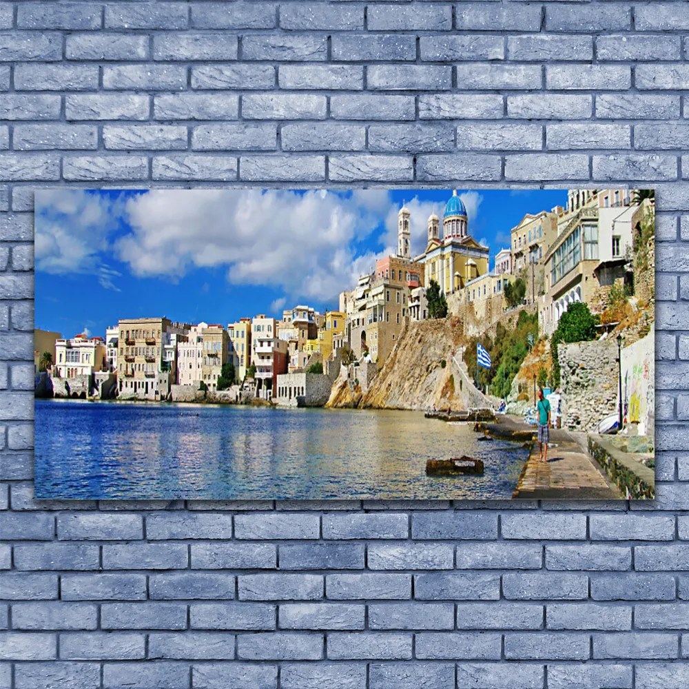 Vászonkép falra Sea város építészet 100x50 cm