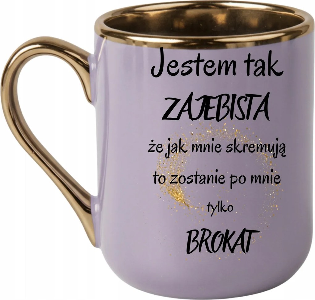 Elegáns Bögre Olyan király vagyok, mint én.. Csillámos 330 Lila