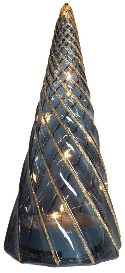 Fekete elemmel működő fénydekoráció ø 9,5 cm Vilma Tree – Sirius