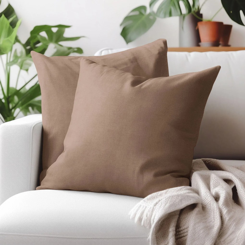 Goldea díszpárnahuzat marbella - mokka 45 x 45 cm