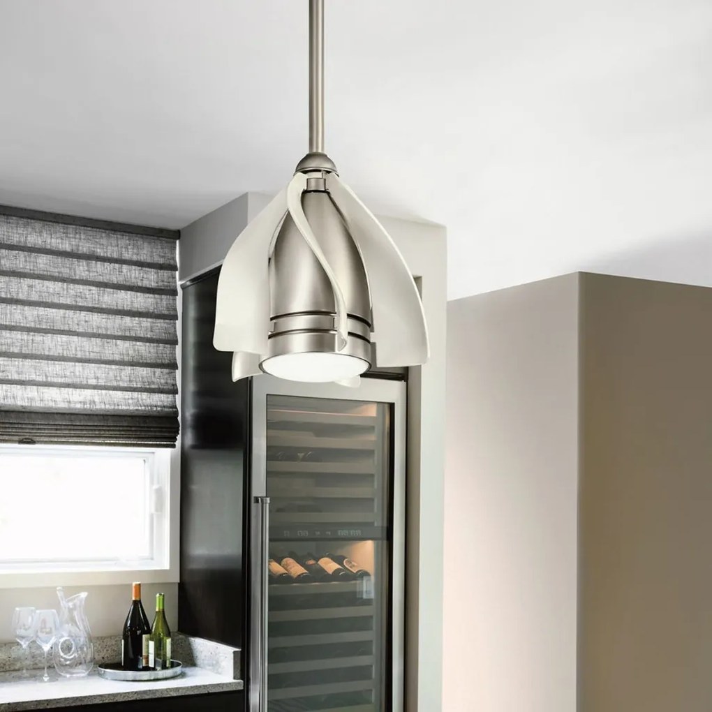 KICHLER KLF-TERNA-15-BN TERNA Ventilátoros lámpa Nikkel, Pezsgő LED IP20