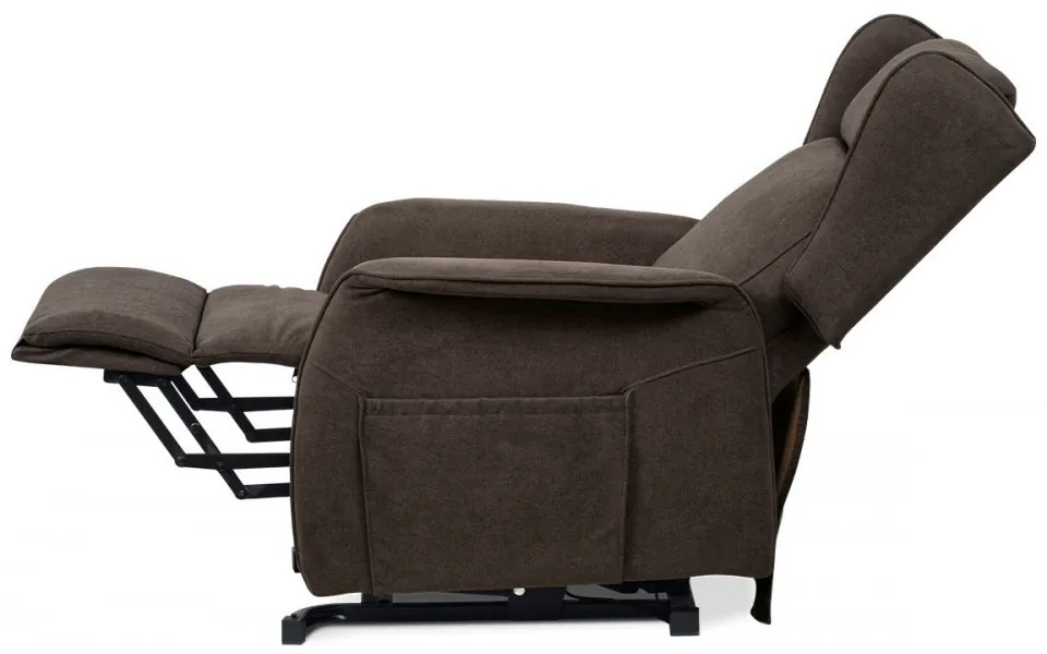 Fotoliu Pentru Tv Și Relaxare Cu Control Electric Textil Maro Tv-1190