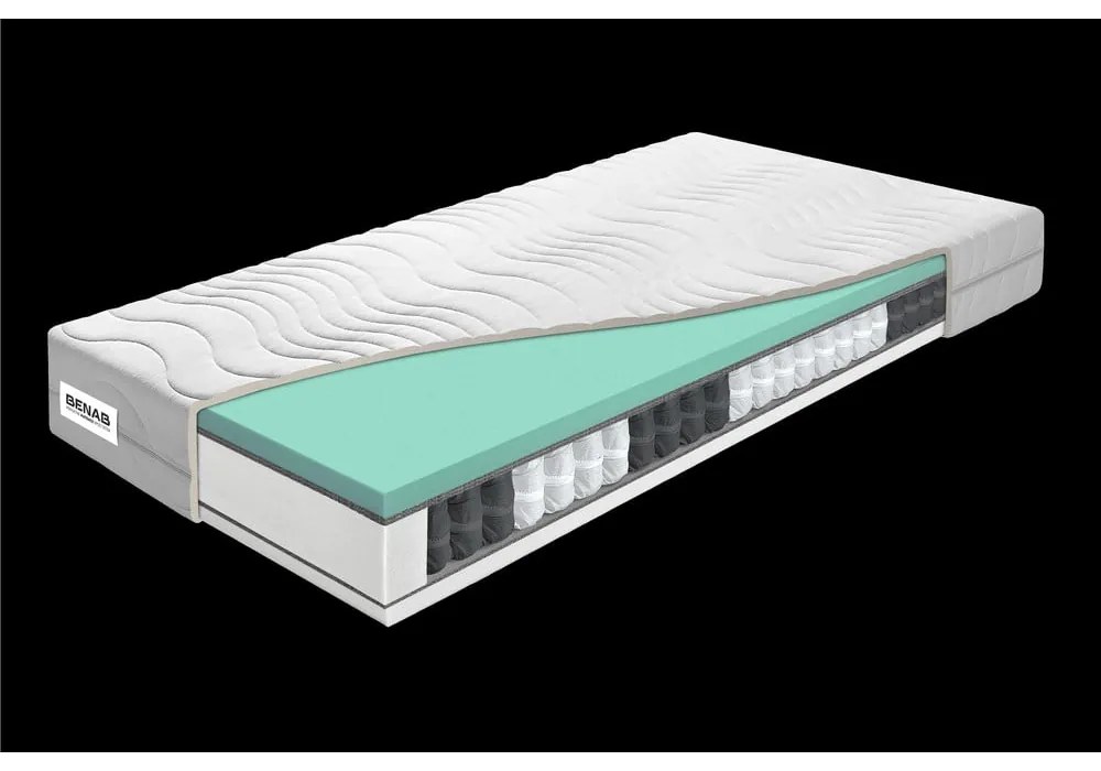 Kemény-közepes keménységű kétoldalas rugós matrac 80x200 cm Standard Pocket – BENAB