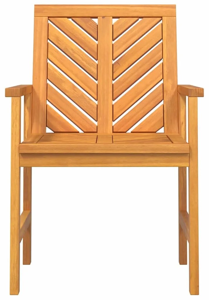 Kerti étkező székek 8 pcs Barna 59 x 62.5 x 89 cm tömör akácfa