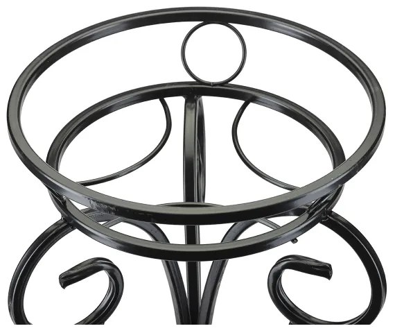 Virágállvány 74x34 cm fekete