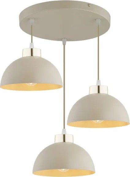 Brilagi - Csillár kábellel MOON 3xE27/60W/230V bézs/arany