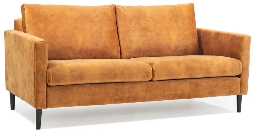 Adagio sárga bársony kanapé, 153 cm - Scandic