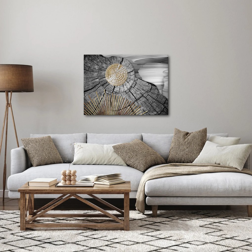 Kép - A fa törzse kollázsban (70x50 cm)