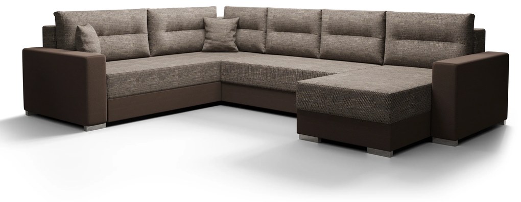 U alakú sarokkanapé Glide 3 (barna + sötétbarna) (B). 1057121