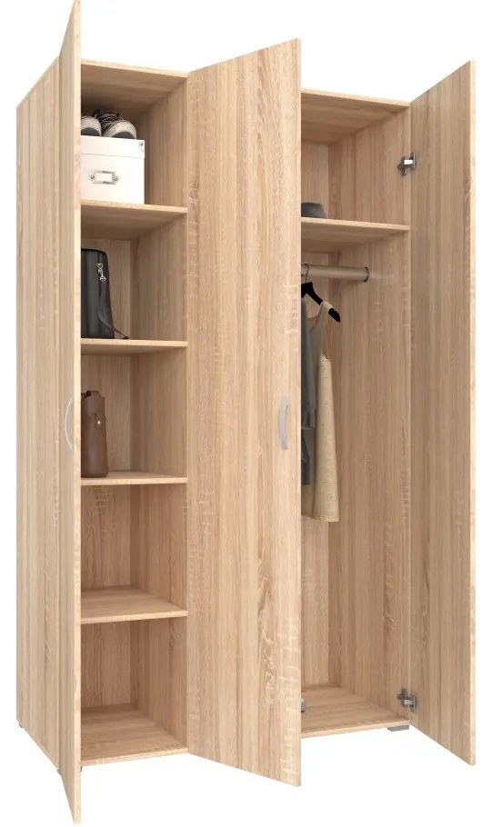 USI gardrób 3 ajtós SONOMA