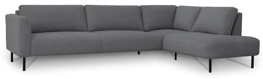 Sötétszürke sarokkanapé (jobb oldali) Hero – Scandic