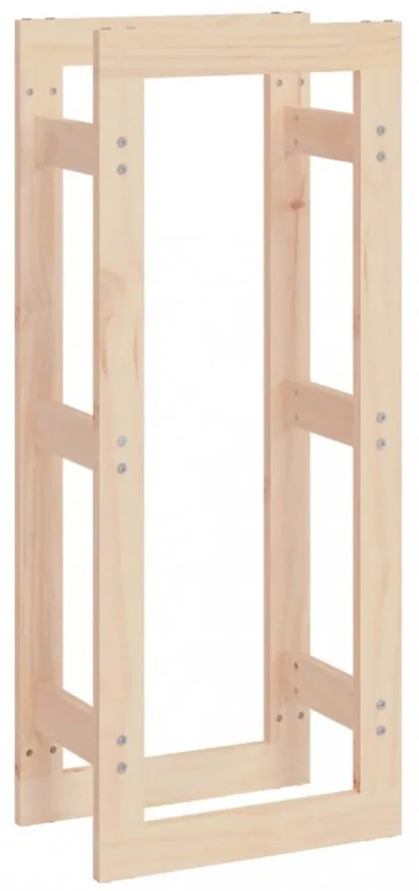 vidaXL tömör fenyőfa tűzifatartó állvány 41x25x100 cm