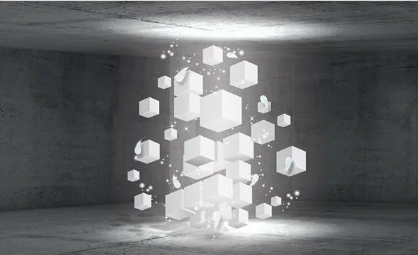 3D fotótapéta absztrakt tömbök fotótapéta 254 x 184