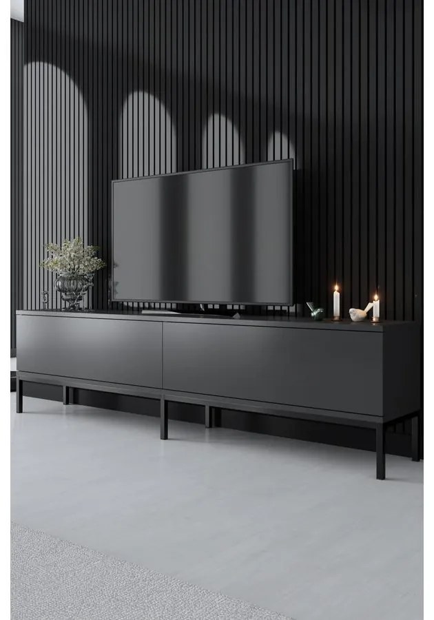 TV szekrény Lord - Anthracite, Black