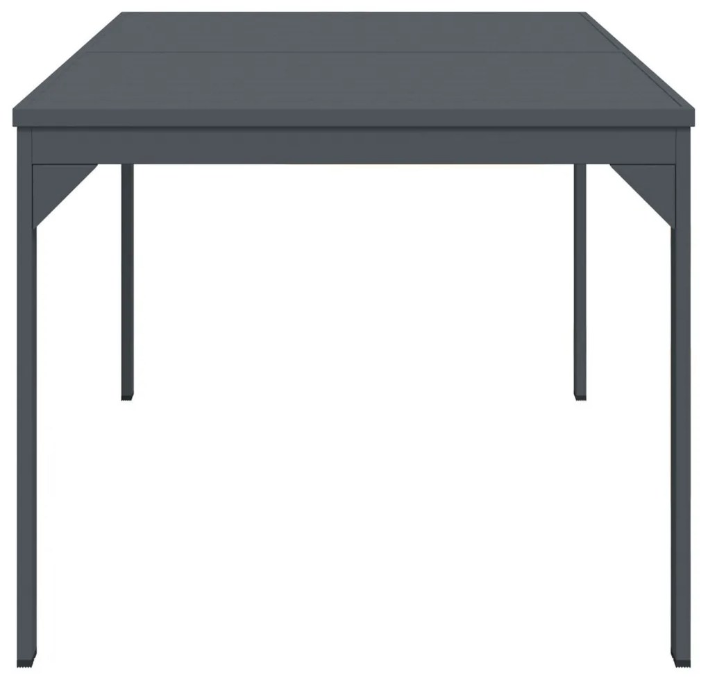 Bővíthető kertasztal 2 db Anthracite 210x90x73 cm Acél, Bővíthető kertasztal Anthracite (140-210)x90x73 cm Acél
