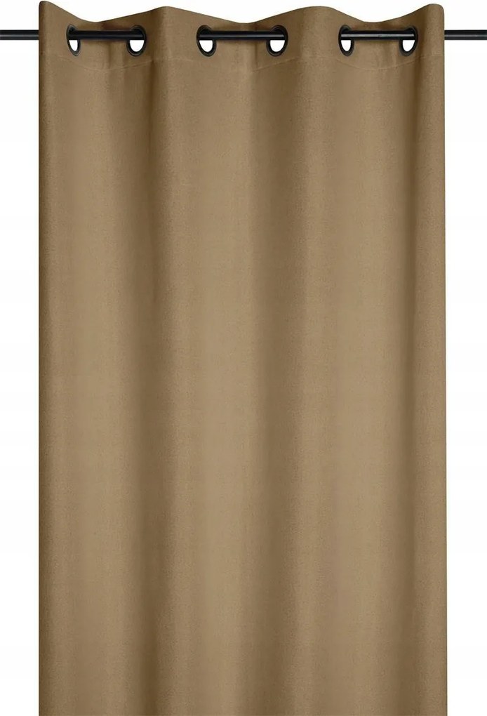Készfüggöny Portland 140x260 camel 100% sötétítő blackout Glamour