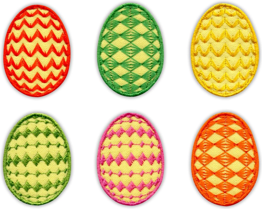 Nyaklánc Tojás, Húsvéti Tojás Hímzés 6 db-os szett
