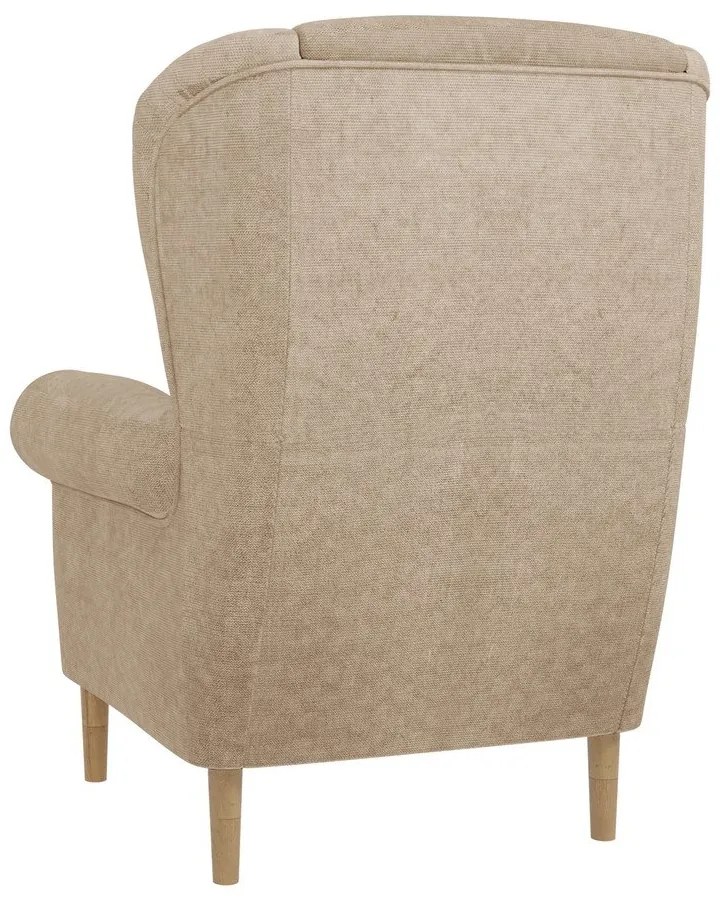 Világosbarna füles fotel Swan – Ropez