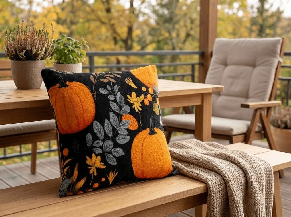 Mikroplüss párnahuzat PUMPKINZA 45x45 cm, színes kivitel
