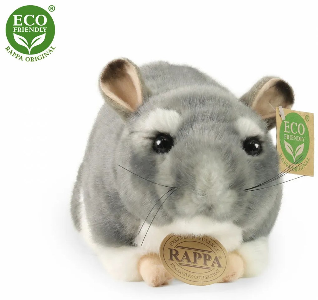 Rappa Plüss csincsilla, 21 cm ECO-FRIENDLY