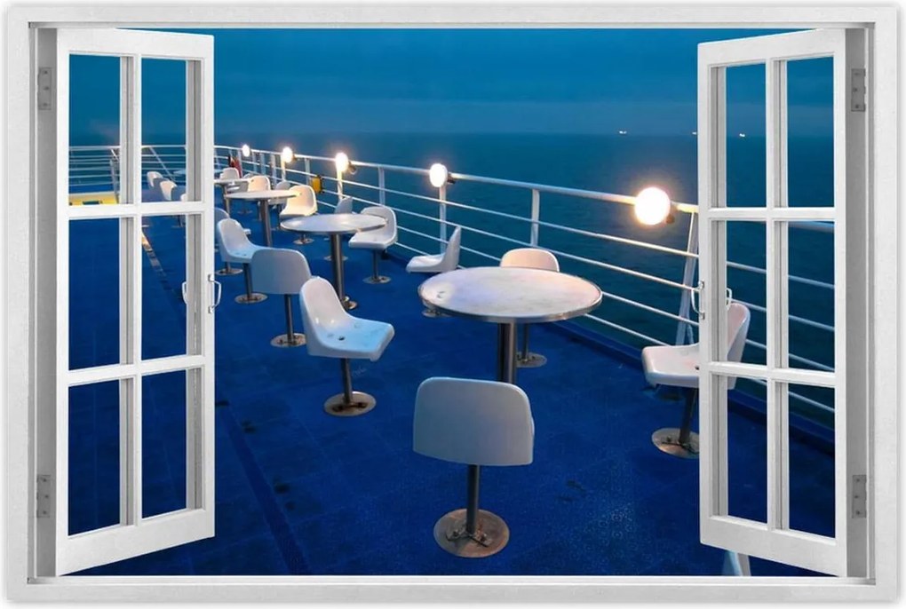 Poszterek 120x80 Tengerparti kávézó