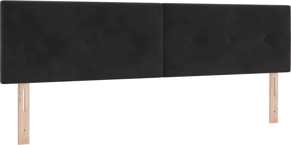 vidaXL Fejtámla Fekete 180 cm Bársony