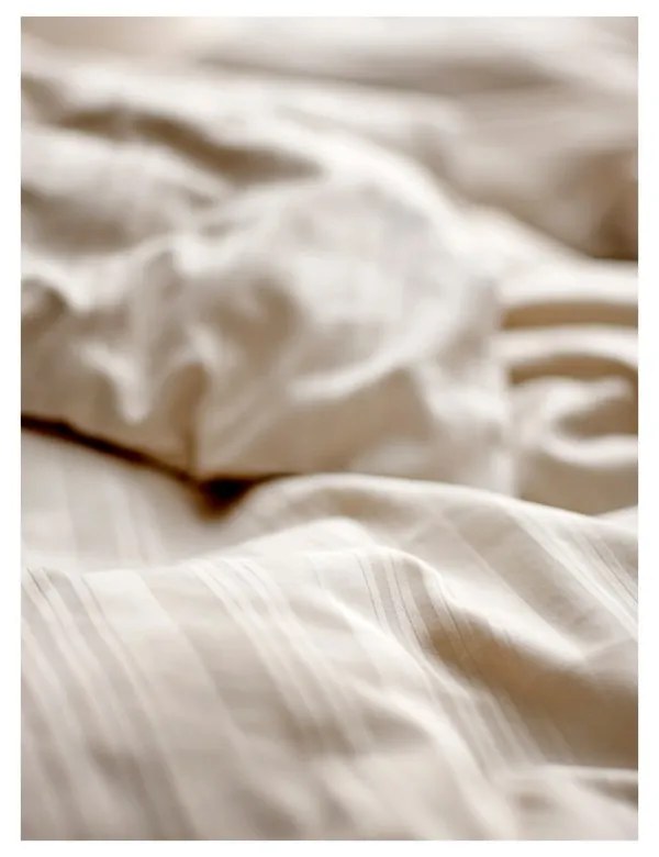 Bézs egyszemélyes damaszt ágyneműhuzat 140x200 cm Noble – Södahl