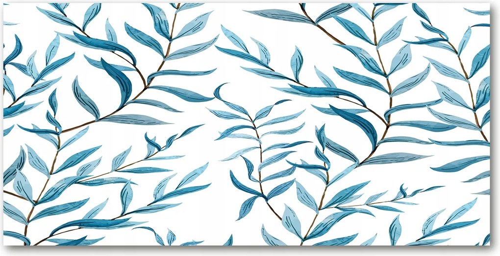 Üvegpanel a konyhába Levelek 140x70 cm Ragasztó