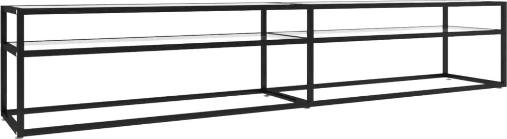 vidaXL átlátszó edzett üveg TV-szekrény 220x40x40,5 cm